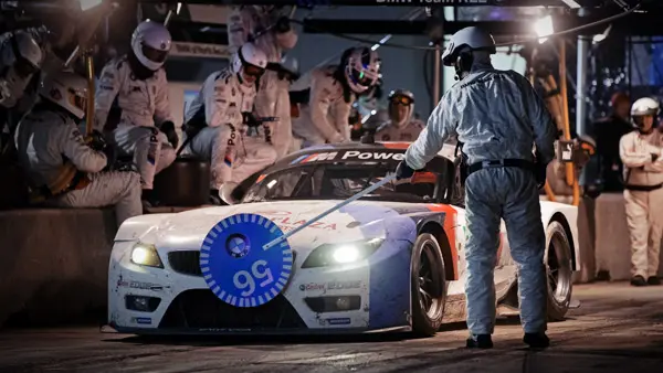 bmw team rll pitstop