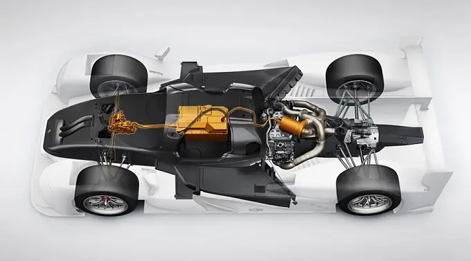 porsche 919 hybridsystem cutaway