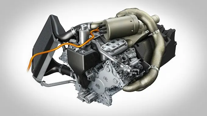 porsche 919 v4 turbo and exhuastgenerator unit