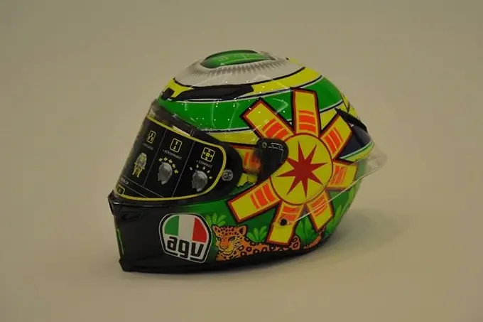 valentino rossi senna helm 2