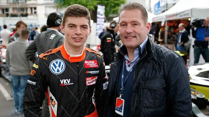 Jos en Max Verstappen