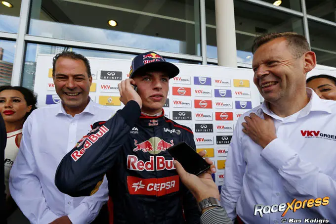 Robert Heilbron, Max Verstappen en Chris Visscher