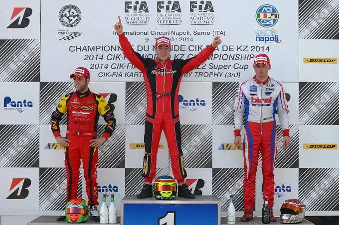 KZ 2 podium 2 Nederlanders op podium kampioen Vd Burgt en Paauwe podium