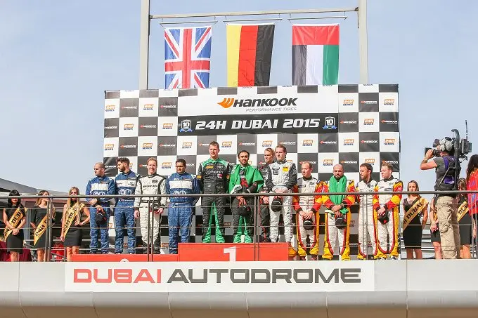 Dubai 24 Hours podium