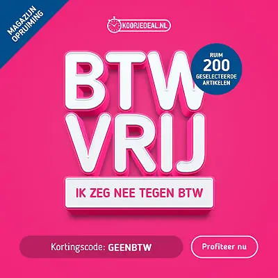 Koopjedeal BTW vrij