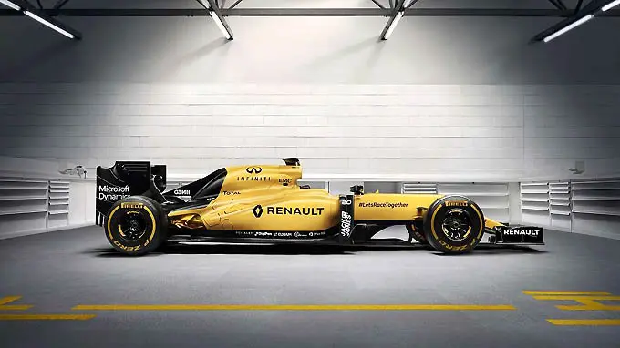 Renault F1 RS16 zijkant