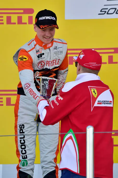Jarno Opmeer Kimi Raikkonen podium