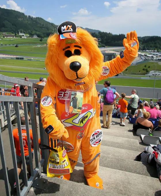 Red Bull Ring oranje leeuw