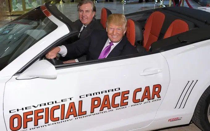 trump pace car