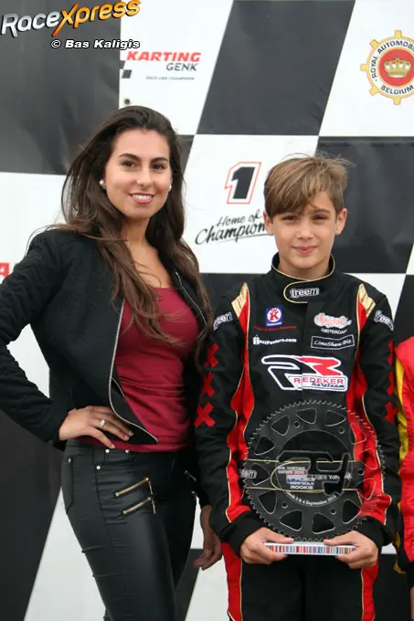 Dani van Dijk en Kissmiss podium Genk