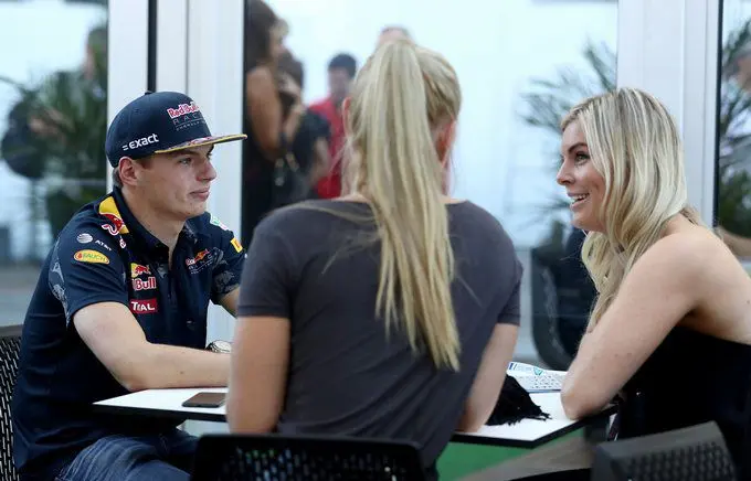 Max Verstappen en Lindsey Vonn