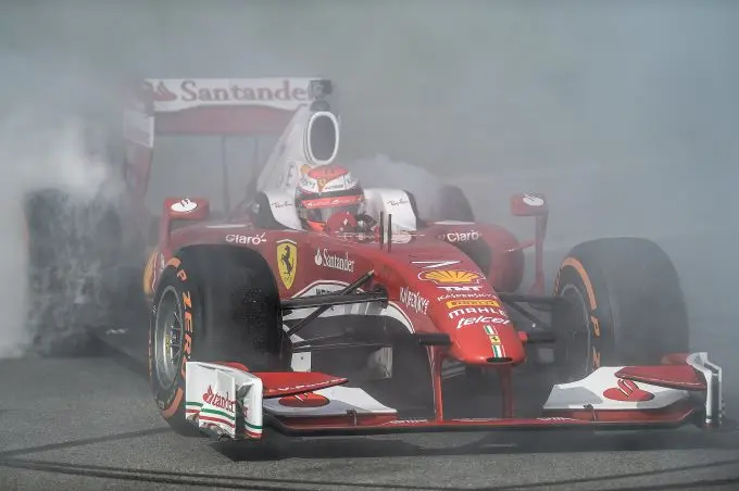 Ferrari Finali Mondiali Kimi Raikkonen Ferrari burn out
