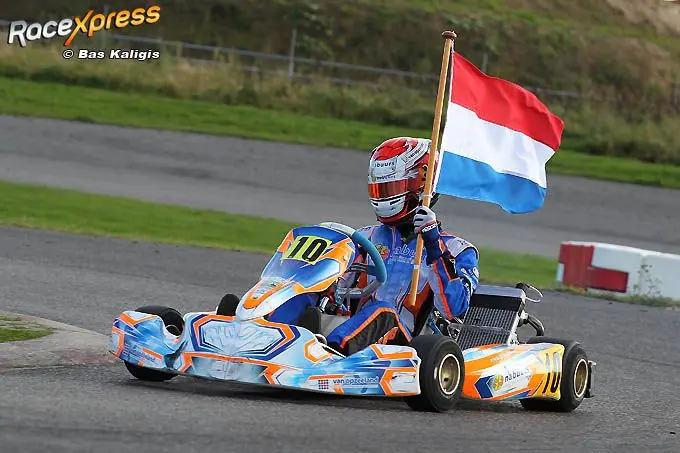 Thijmen Nabuurs kampioen Knaf Cup Iame X30 senioren naar WK in Le Mans