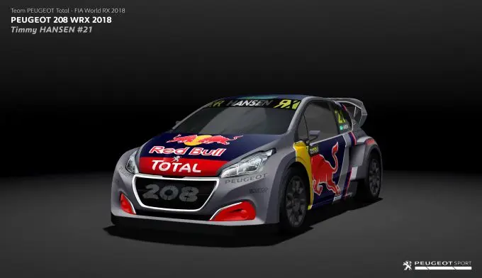 Team Peugeot Total streeft naar top met nieuwe 2018 versie Peugeot 208 WRX