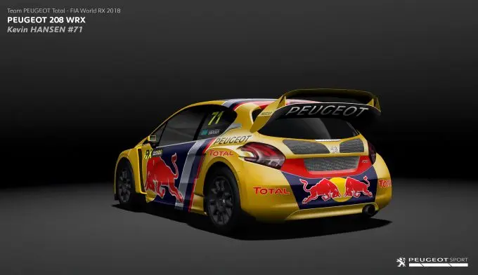 Team Peugeot Total streeft naar top met nieuwe 2018 versie Peugeot 208 WRX