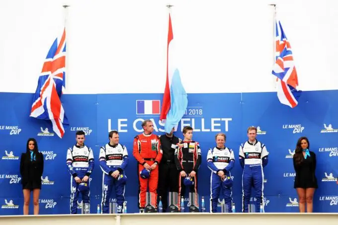 podium Michelin Cup Paul Ricard met Leonard Hoogenboom