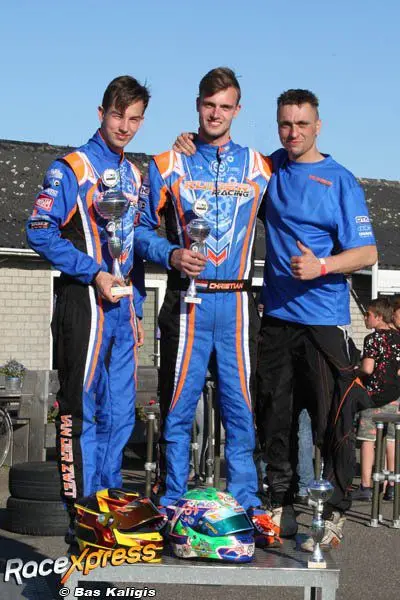 Compleet podium Kuijer Racing