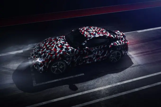 prototype van de nieuwe Toyota Supra