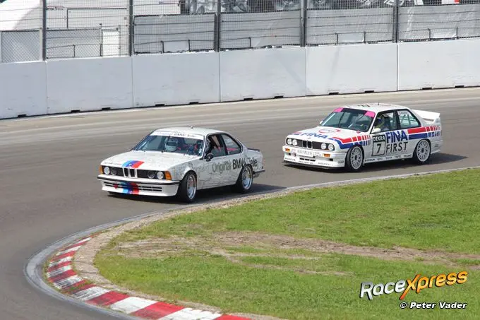 BMW 635 versus M3 Historic Grand Prix Zandvoort RX foto Peter Vader