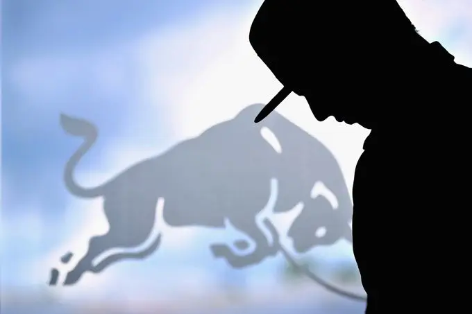 Max Verstappen zwart Red Bull logo