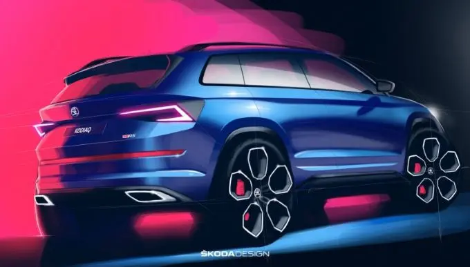 Eerste designschetsen geven looks KODIAQ RS prijs