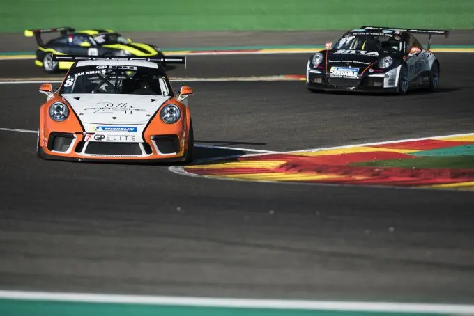 Porsche Cup Benelux bus stop chicane