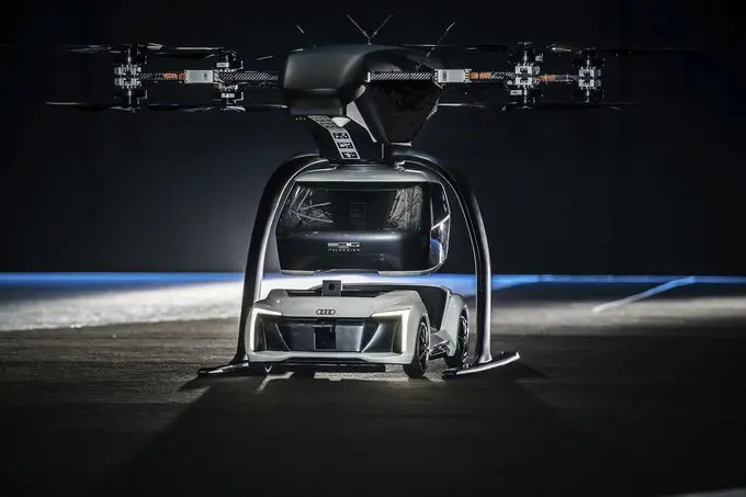 Audi test prototype vliegende taxi in Amsterdam