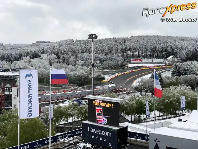 Winter wonderland tijdens FIA World Endurance op Spa-Francorchamps