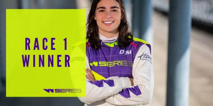 Jamie Chadwick racewinnaar Hockenheim portret