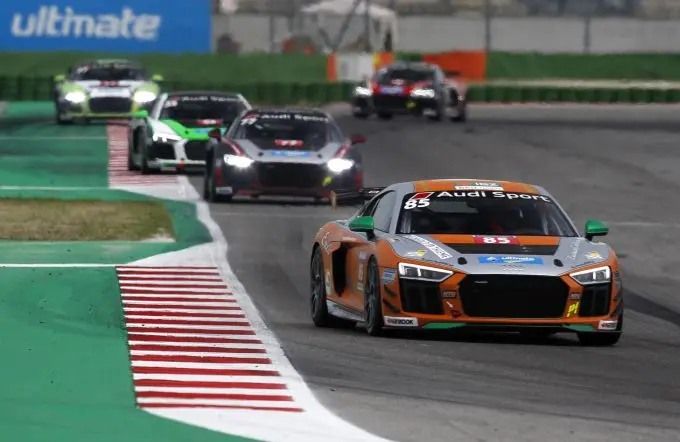 Leonard Hoogenboom Audi Cup R8 actie Misano