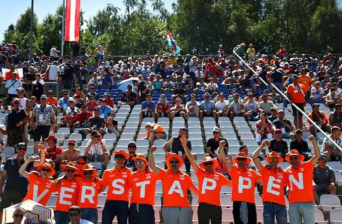 Oranje fans Max Verstappen