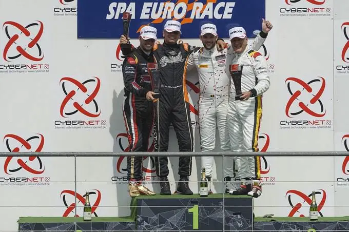 Max Weering op weg naar podium op Spa Francorchams
