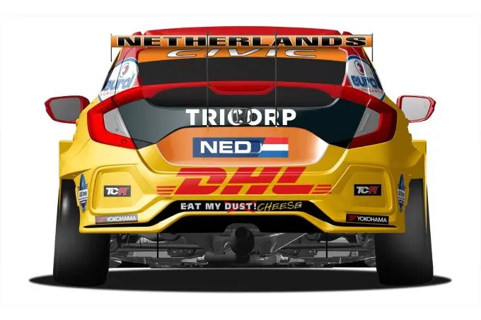 tom coronel met honda civic type r namens nederland deelnemer aan fia motorsport games 4