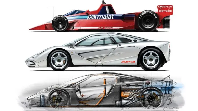 Gordon Murray Brabham F1 McLaren F1 T.50