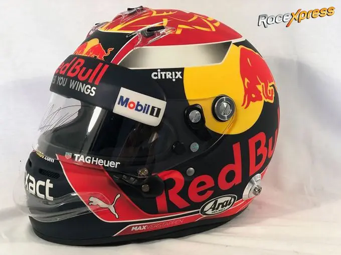 Max Verstappens helm