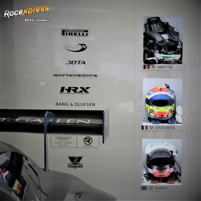 Aston Martin GT3 R-Motorsport helmets Monza RX foto Peter Vader