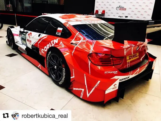 Robert Kubica BMW M4 DTM achterzijde