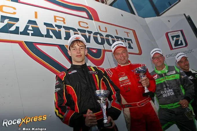 Podium Tom van der Zwet met Cor Euser