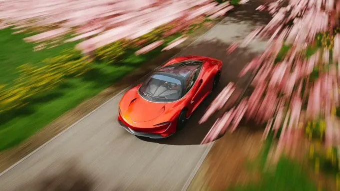 McLaren supercar tailgate