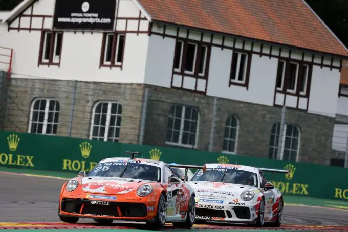 Porsche Mobil 1 Supercup Spa larry ten voorde jaap van lagen la source exit