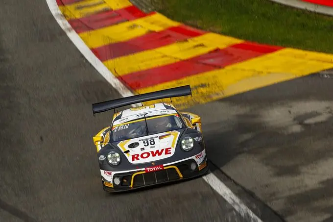 Total 24U van Spa overwinning #98 Porsche van Nick Tandy, Earl Bamber en Laurens Vanthoor