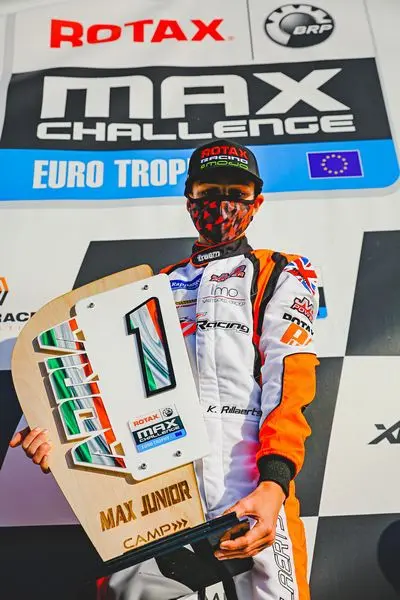 Kaï Rillaerts Europees kampioen Rotax Max in Junioren-klasse
