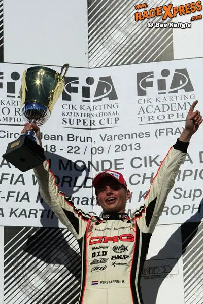 Max Verstappen Wereldkampioen karting foto Bas Kaligis