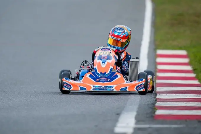 Sacha van 't Pad Bosch knap tweede na zinderende inhaalrace in International IAME Games Portimao Portugel