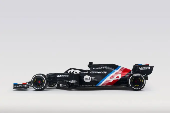 Alpine F1 new Alpine Formula 1-car A521 of Fernando Alonso and Esteban Ocon