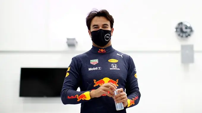 Sergio Pérez in Red Bull outfit