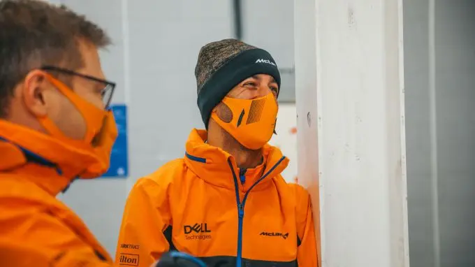 McLaren_Daniel_Ricciatdo_and_Andreas_Seidl_52021Filmingday at Silverstone