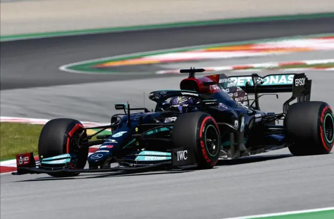 Mercedes F1 Spanje
