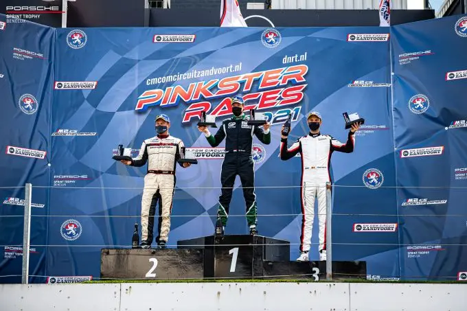 Porsche Sprint Trophy Benelux Pinksterraces podium