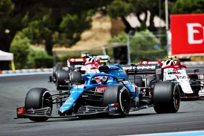 Alpine F1 Team actie